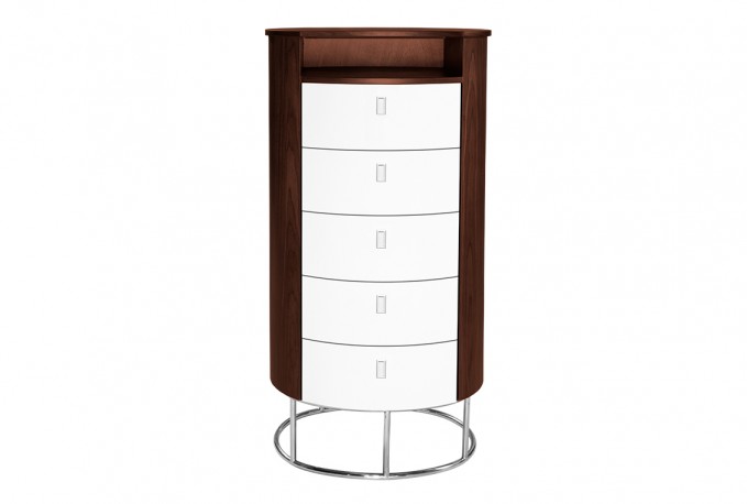 Modern elegant rounded cabinet 60 x 45 x 120