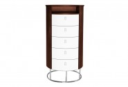 Modern elegant rounded cabinet 60 x 45 x 120