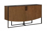 Wooden cabinet with cement countertop 160 x 40 x 80 cm