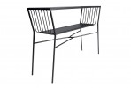 Metal console with graphite top 120 x 80 cm