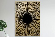 Modern black and gold picture 82 x 122 cm