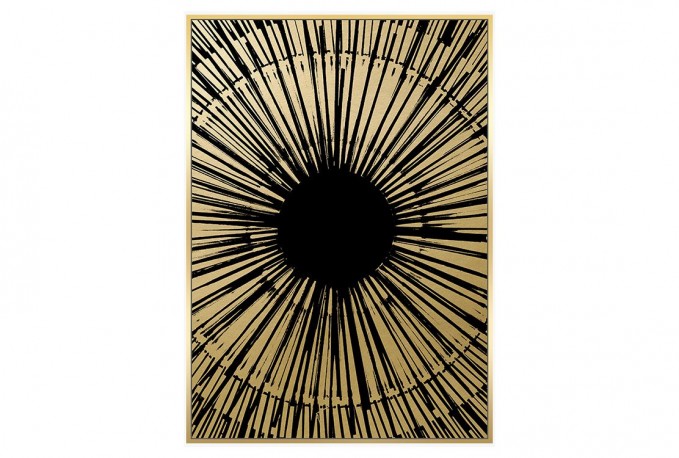 Modern black and gold picture 82 x 122 cm