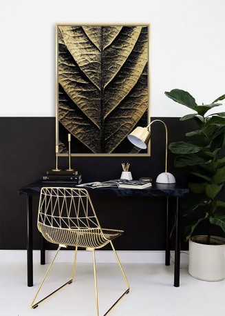 Gold and black painting 82x122