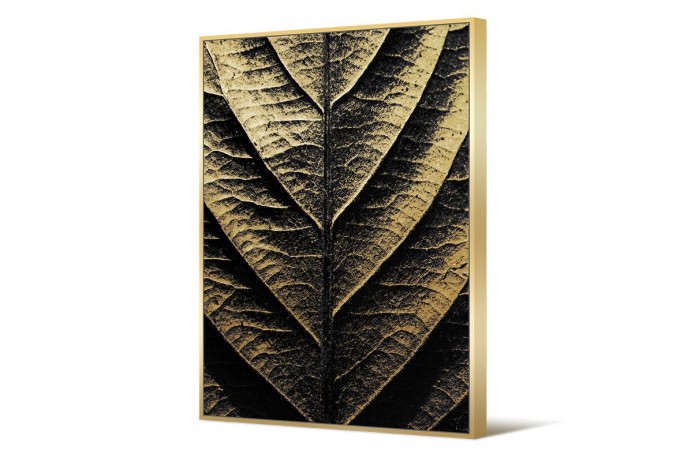 Gold and black painting 82x122