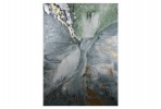 Abstract picture sprinkled with gold and silver 90x120 cm