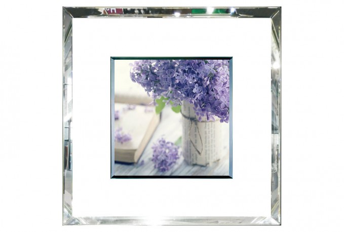 PICTURE FLOWER in the mirror frame 55x55 cm