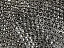 Silver "diamond" figure of leopard 98 x 17 x 22 cm