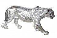 Silver lioness figure 78 x 16 x 36 cm