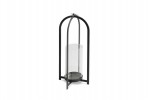 Black glass candle holder Ø16 x 53 cm