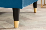 Corner sofa Cozy Velvet II 260cm dark blue velvet