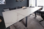 ALTAS - Vackert matbord med förlängningsfunktion gråvit