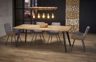 KOPMAN - Justerbart bord i naturek 150-210 cm