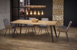 KOPMAN - Justerbart bord i naturek 150-210 cm