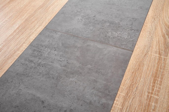 ALBON folding table sonoma oak / gray