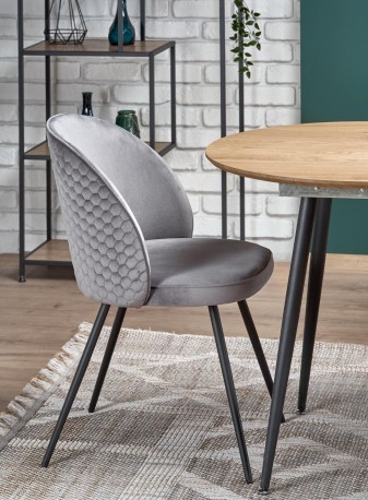 ANGEL - utdragbart matbord i ek och svart