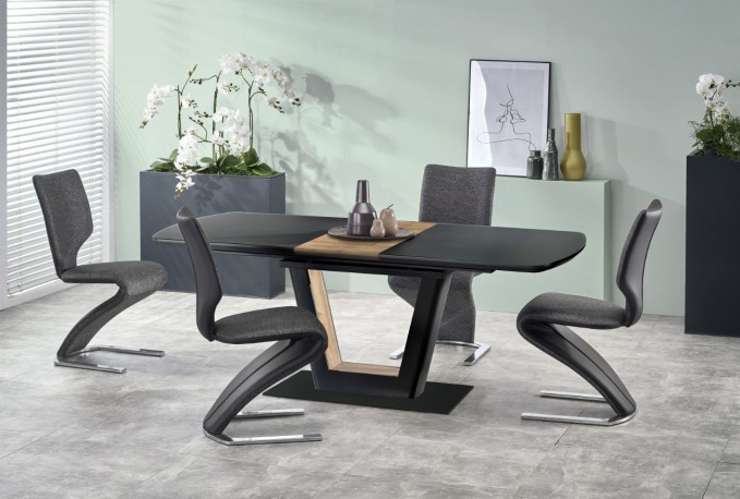 POMINI - Justerbart bord med vacker fanér 160-200 cm