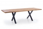 REDÉN - Justerbart bord i massivt trä industriell stil 160-250 cm