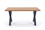 REDÉN - Justerbart bord i massivt trä industriell stil 160-250 cm