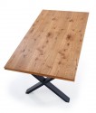 REDÉN - Justerbart bord i massivt trä industriell stil 160-250 cm