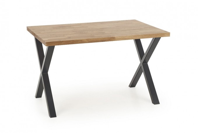 APEXA - 140x85CM FÖRLÄNGNINGSBART MATBORD MASSIV EK