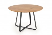 LOOPER 2 round table golden oak / black
