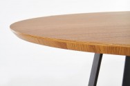 LOOPER 2 round table golden oak / black
