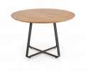 LOOPER 2 round table golden oak / black