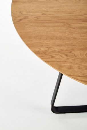 LOOPER 2 round table golden oak / black
