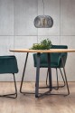 LOOPER 2 round table golden oak / black