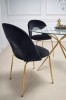 RONDO table transparent / gold