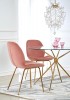 RONDO table transparent / gold