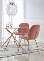 RONDO table transparent / gold