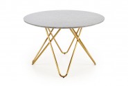BERTRAND - Elegant bord i grå marmor och guld