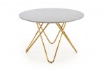 BERTRAND - Elegant bord i grå marmor och guld