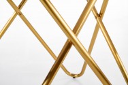 BERTRAND - Elegant bord i grå marmor och guld
