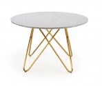 BERTRAND - Elegant bord i grå marmor och guld
