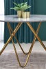 BERTRAND - Elegant bord i grå marmor och guld