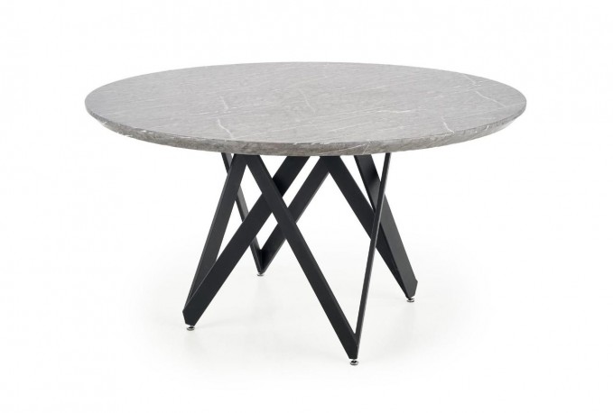 WHARF - Vackert matbord med grå marmor 140 cm