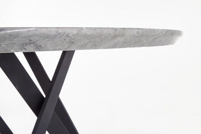 WHARF - Vackert matbord med grå marmor 140 cm