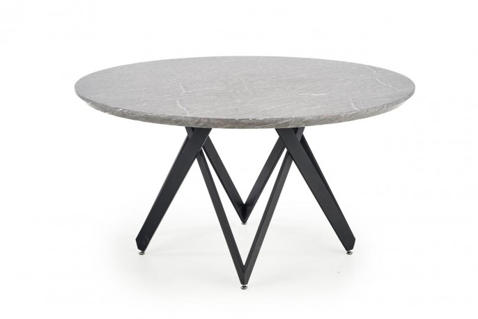WHARF - Vackert matbord med grå marmor 140 cm