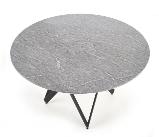 WHARF - Vackert matbord med grå marmor 140 cm