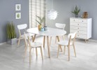 RUBEN table white / honey oak
