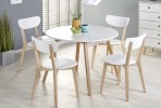 RUBEN table white / honey oak