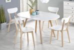 RUBEN table white / honey oak