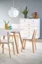 RUBEN table white / honey oak