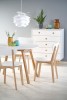 RUBEN table white / honey oak
