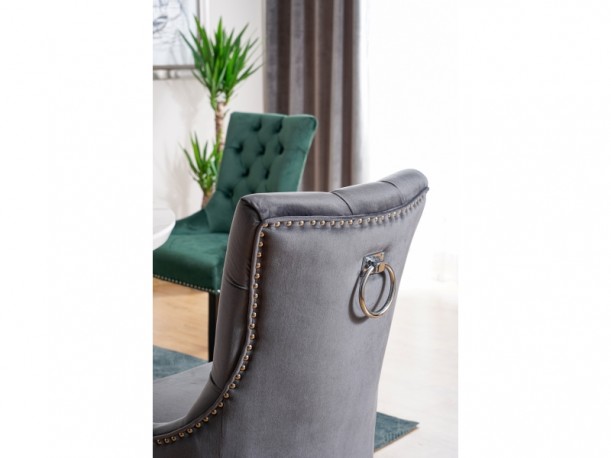 Edward Velvet chair gray