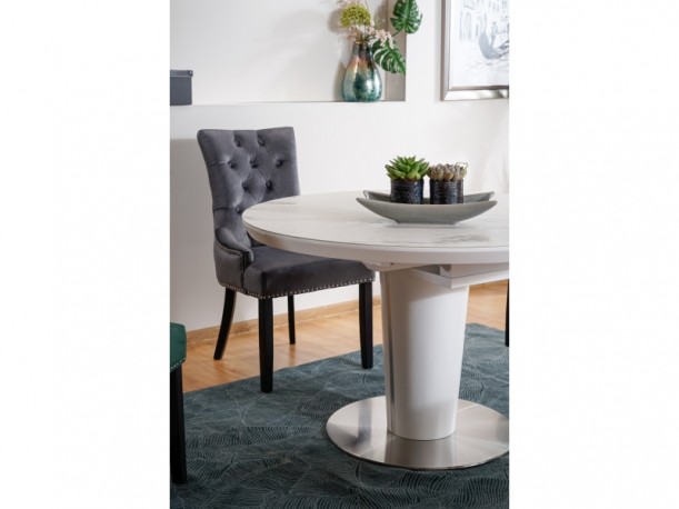 Edward Velvet chair gray