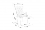 August Velvet chair gray