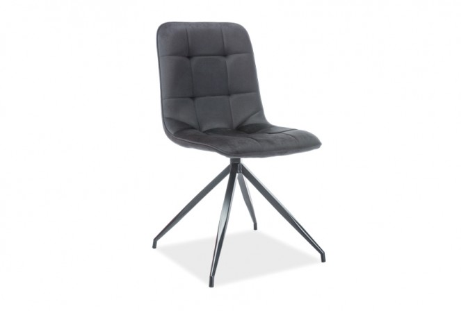 Texo Velvet chair black